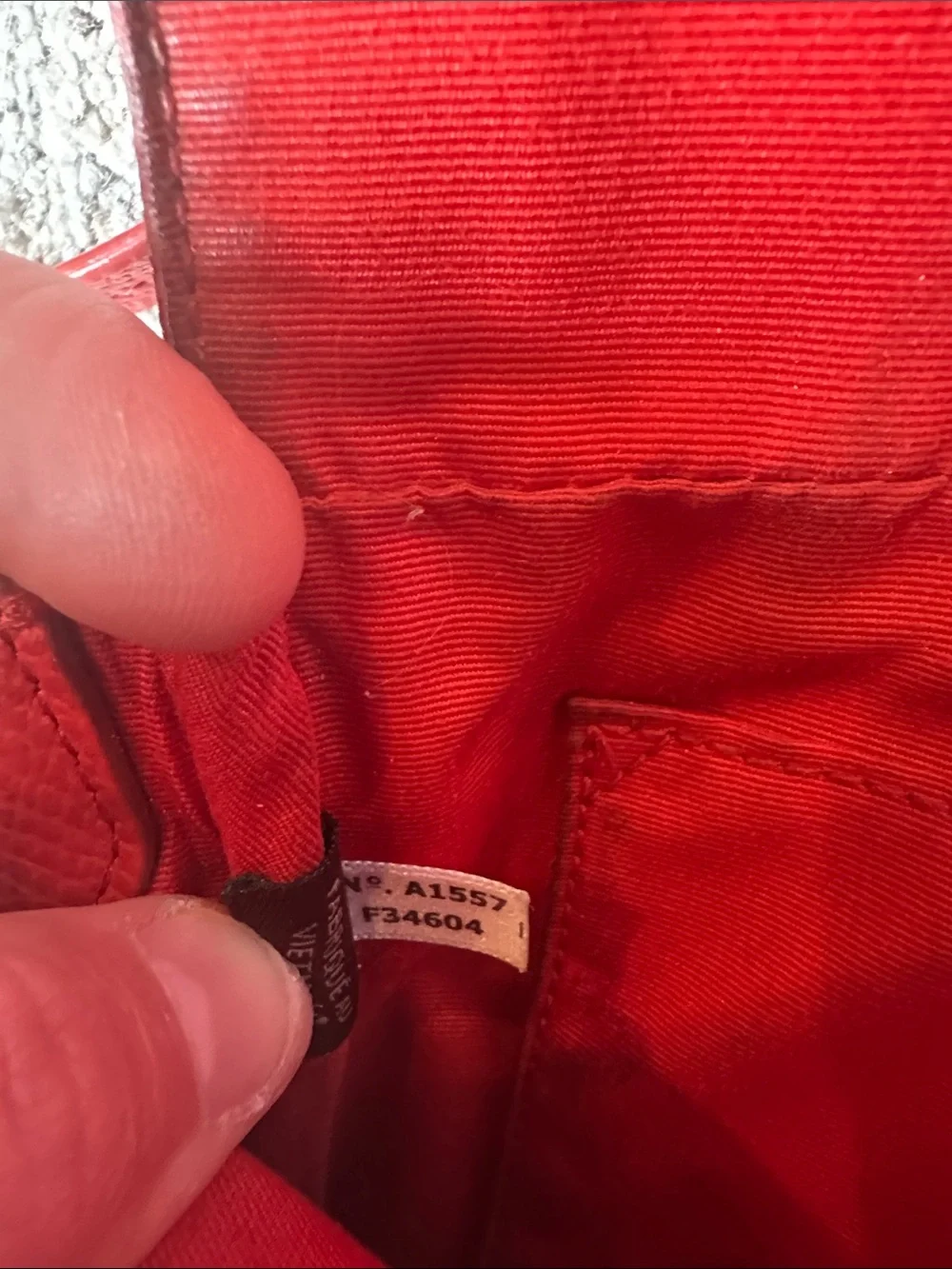 Coach Red Leather Crossbody with Chain and Leather Strap